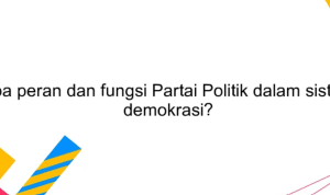 Fungsi partai politik fungsi partai politik