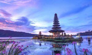 Ulun Danu Beratan in Bedugul Bali Indonesia
