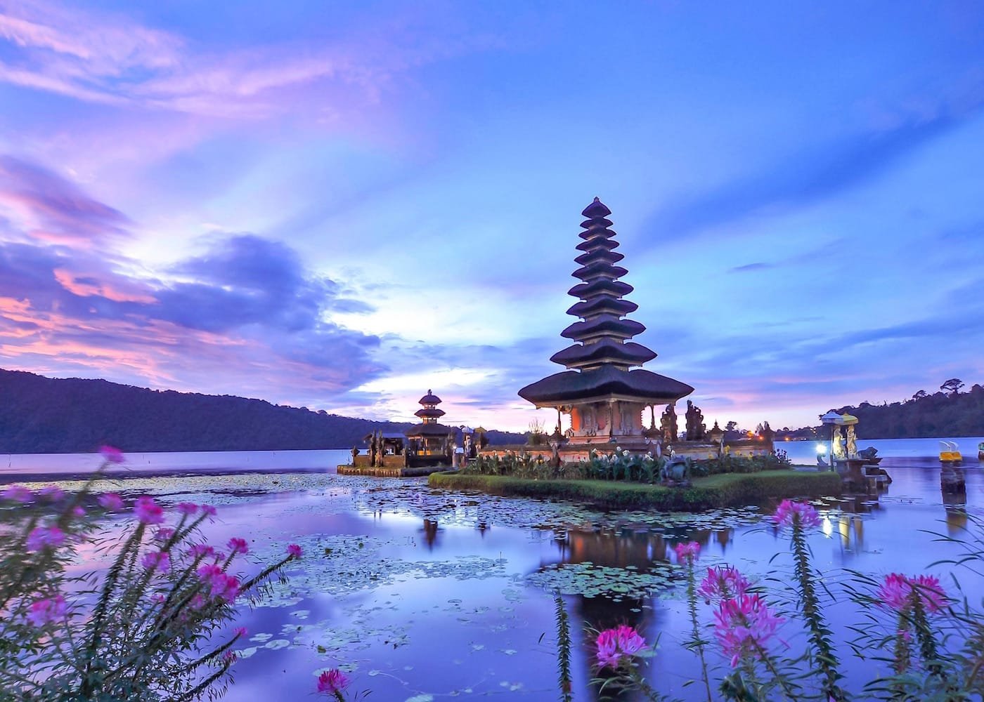 Ulun Danu Beratan in Bedugul Bali Indonesia