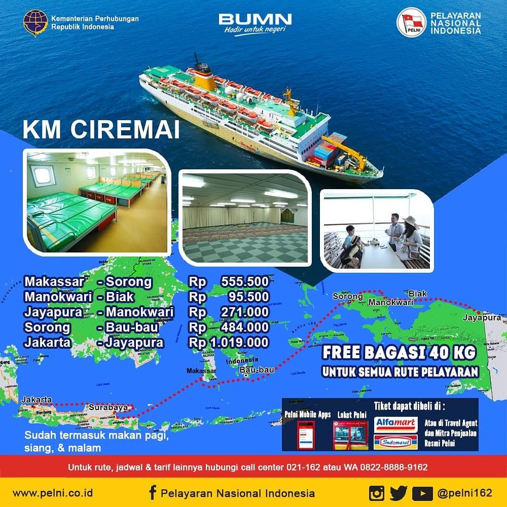 Jadwal Pelayaran Kapal Ciremai