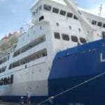 KM Lambelu yang turun di pelabuhan Murhum Baubau
