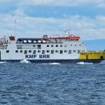 Keindahan KMP BRR saat berada di tengah laut
