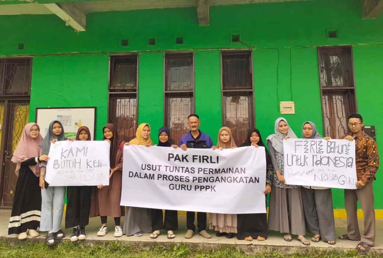 belum diangkat dan tak terima gaji guru honorer pppk mengadu ke firli dre