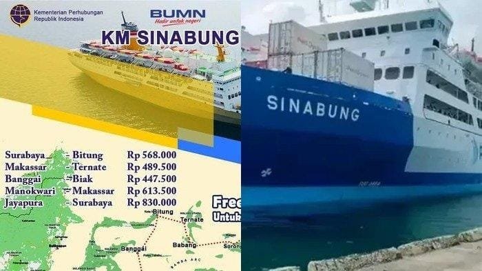 jadwal Rute Kapal KM Sinabung di Kota Baubau Sulawesi Tenggara