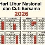 jadwal hari libur nasional dan cuti bersama tahun 2026