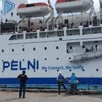 kapal Pelni bersandar di Pelabuhan Manokwari Sabtu 21122024 sore