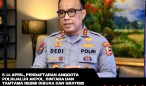 5 14 April Pendaftaran Anggota PolriJalur Akpol Bintara dan Tamtama Resmi Dibuka dan Gratis