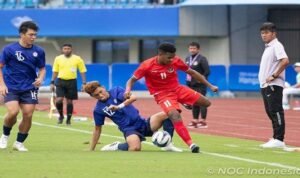 Timnas U24 Indonesia saat berhadapan dengan China Taipei36363