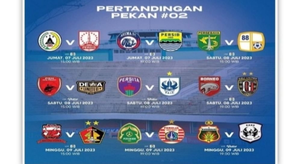 68659 jadwal pertandingan liga 1 pekan kedua instagramliga1match