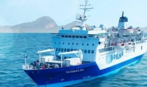 Gambar KM Tatamailau yang diunggal Instagram pelni162 8 Maret 2025