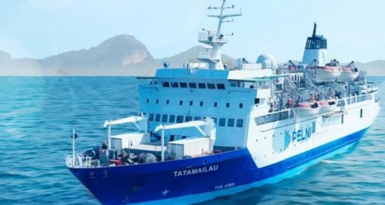 Gambar KM Tatamailau yang diunggal Instagram pelni162 8 Maret 2025
