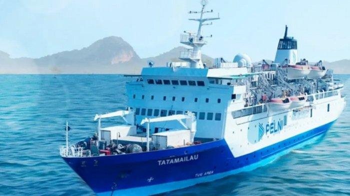 Gambar KM Tatamailau yang diunggal Instagram pelni162 8 Maret 2025