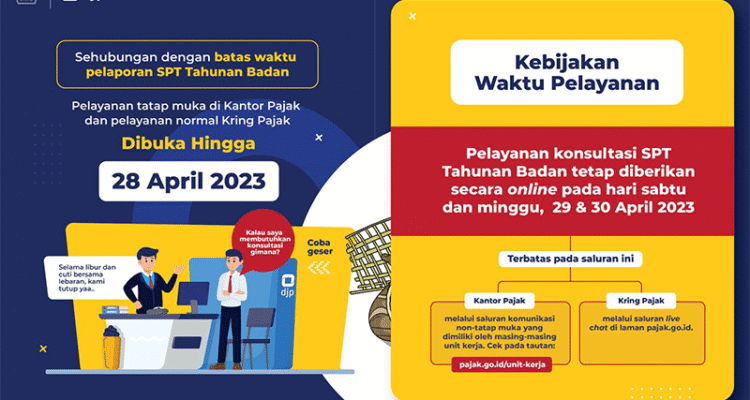 deadline spt pph badan layanan tatap muka djp dibuka hingga 28 april 230418094123