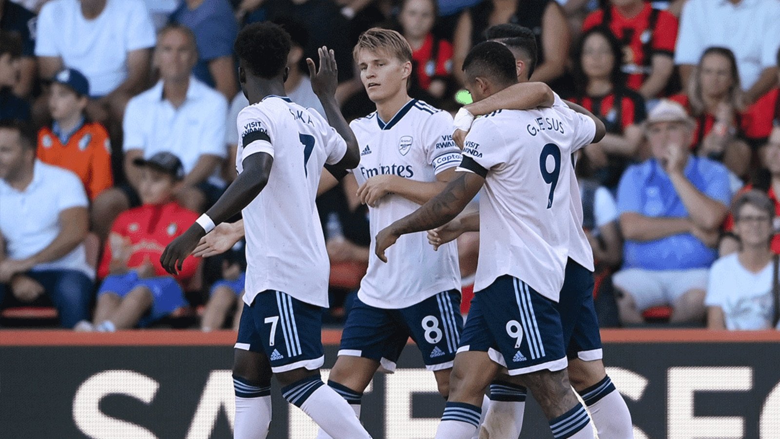 odegaard celeb bournemouth