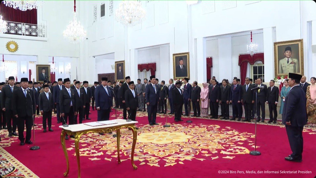 pelantikan kabinet merah putih
