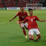 pratama arhan selebrasi di laga malaysia vs timnas indonesia jifb