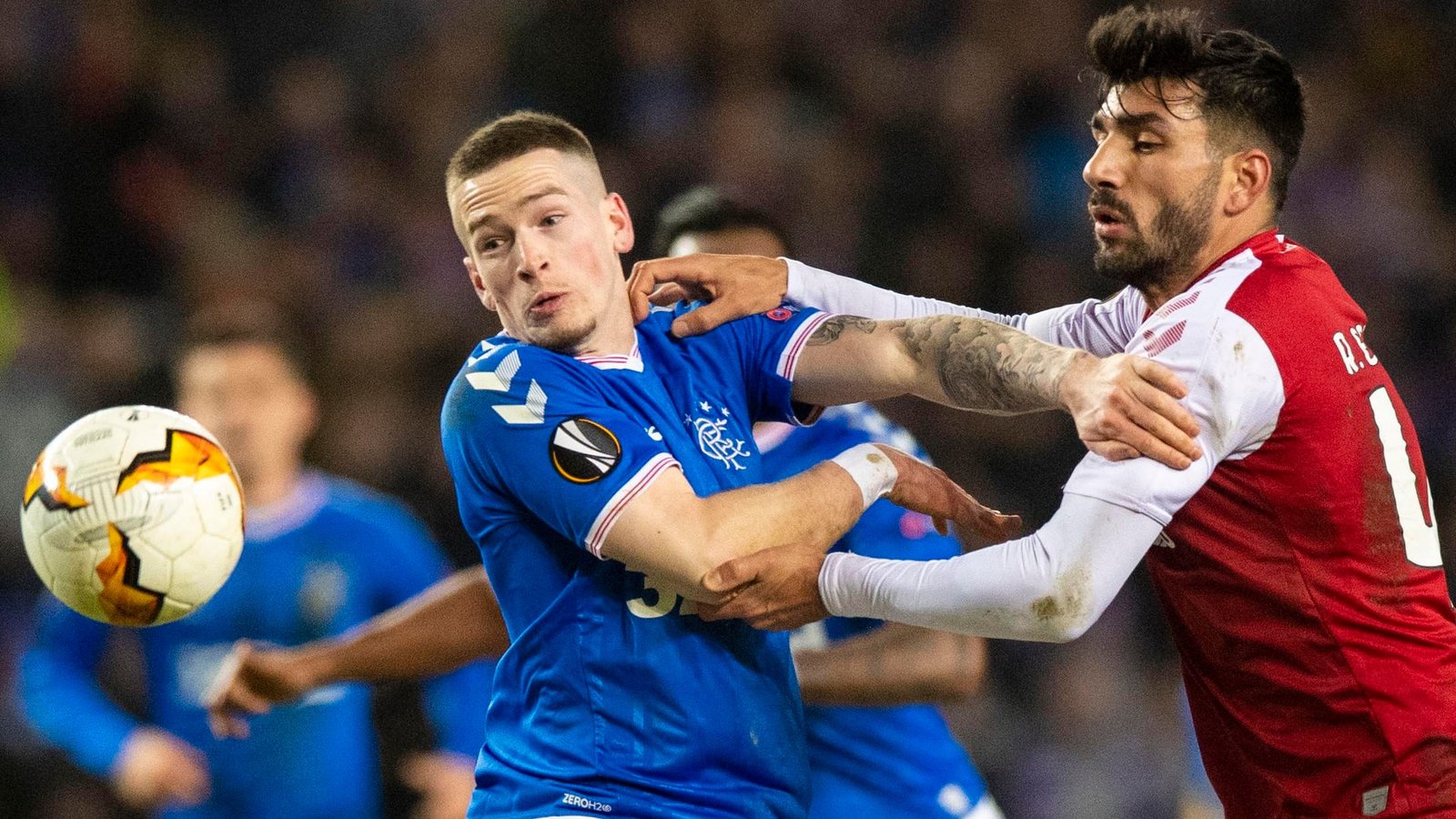 rangers v braga europa league last 32 first leg