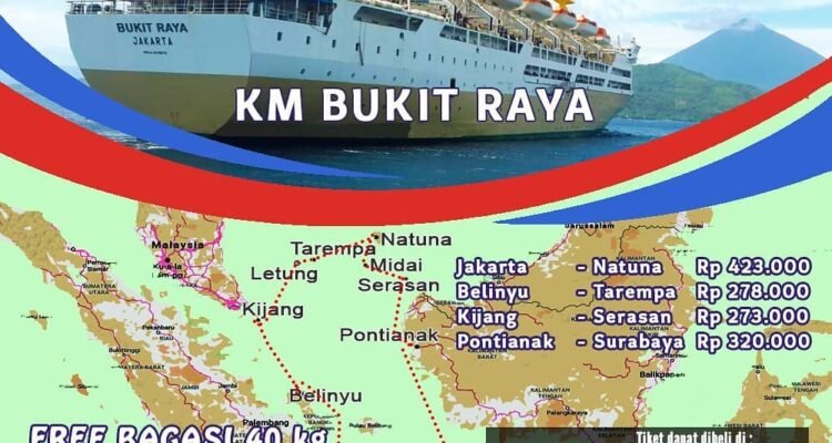 rute kapal pelni bukit raya