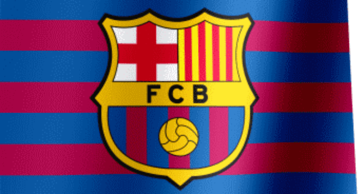 FC Barcelona flag