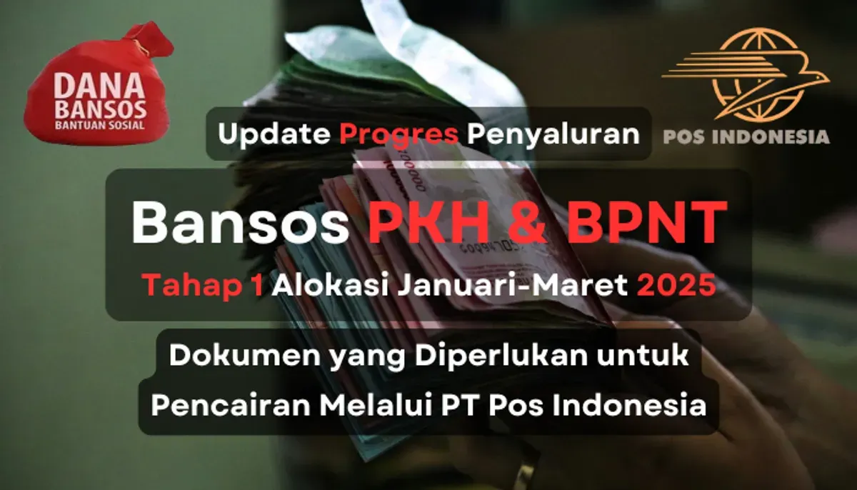 update proses penyaluran dana bansos pkh dan bpnt tahap 1 2025 melalui pt pos indonesia